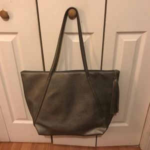 Silver fashion bag